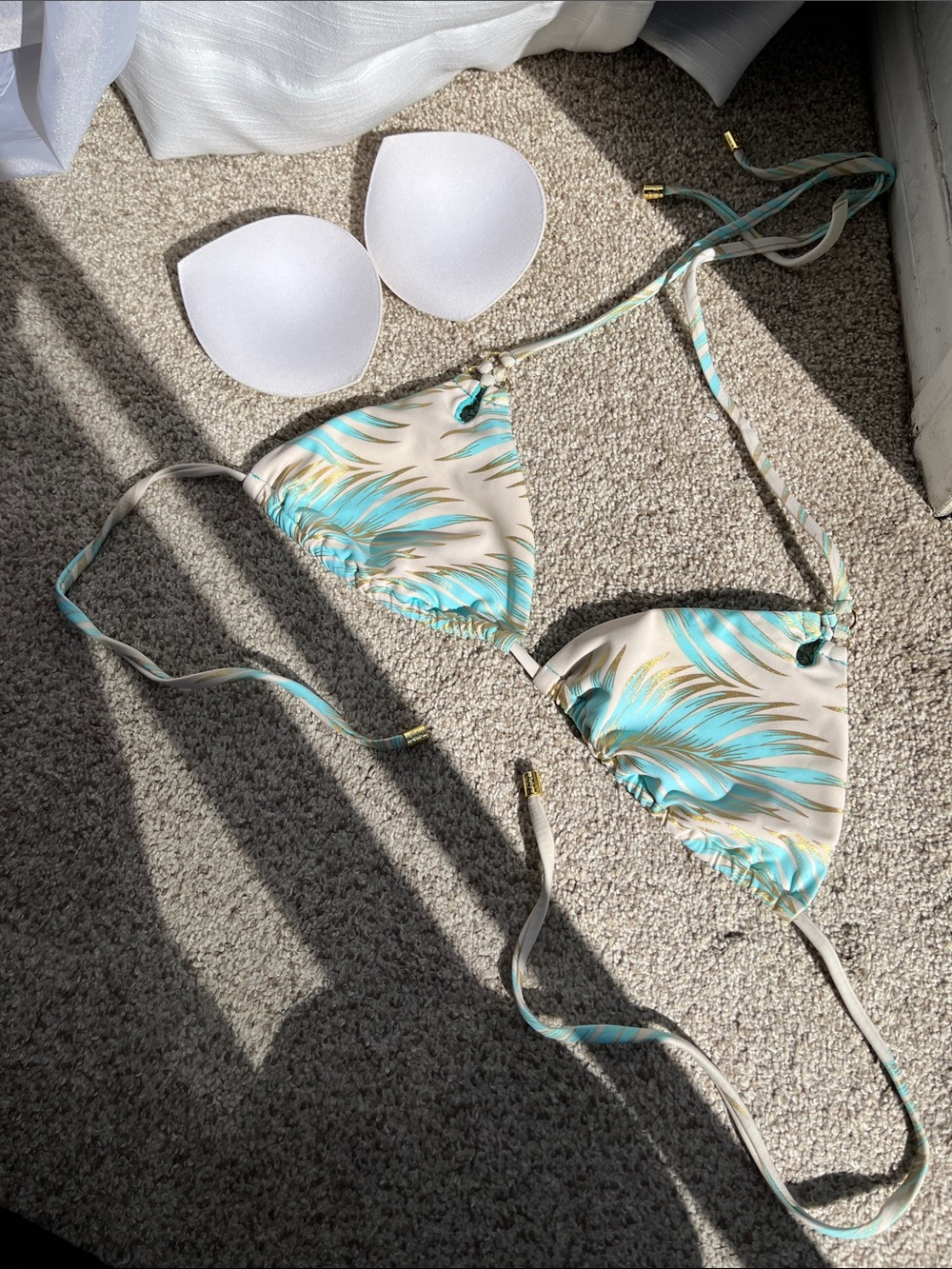 Beach Bunny Aqua Palm Bikini M/L - Picture 9 of 12